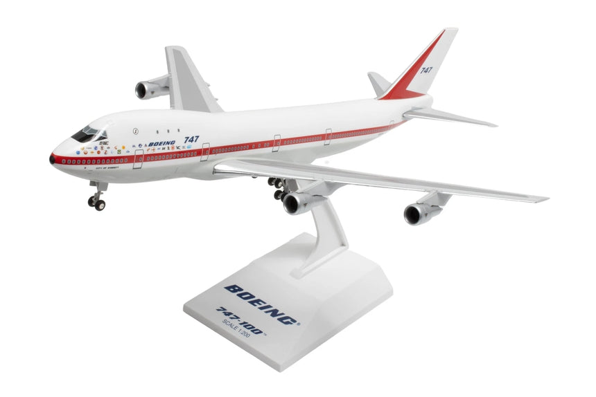 SkyMarks Boeing 747-100 City Of Everett W/Gear 1/200 Aircraft Scale Model