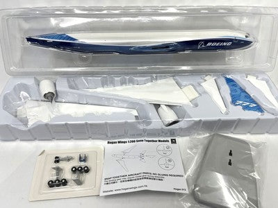 Hogan Boeing 777-8F Boeing House Colors (with Plastic Stand and Folded Wings) 1/200 Scale