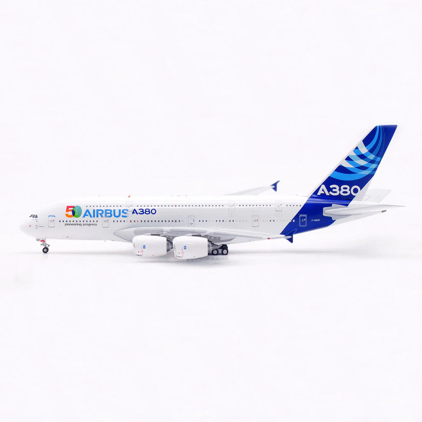 Aviation400 Airbus Industrie Airbus A380 "50 Years Pioneering Progress" F-WWOW (with metal stand and detachable gear) 1/400 Aircraft Scale Model