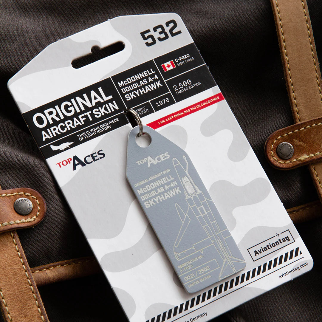 AviationTag Top Aces Douglas A-4 Skyhawk - C-FGZO Grey
