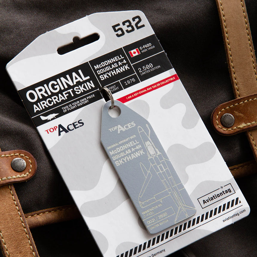 AviationTag Top Aces Douglas A-4 Skyhawk - C-FGZO Grey