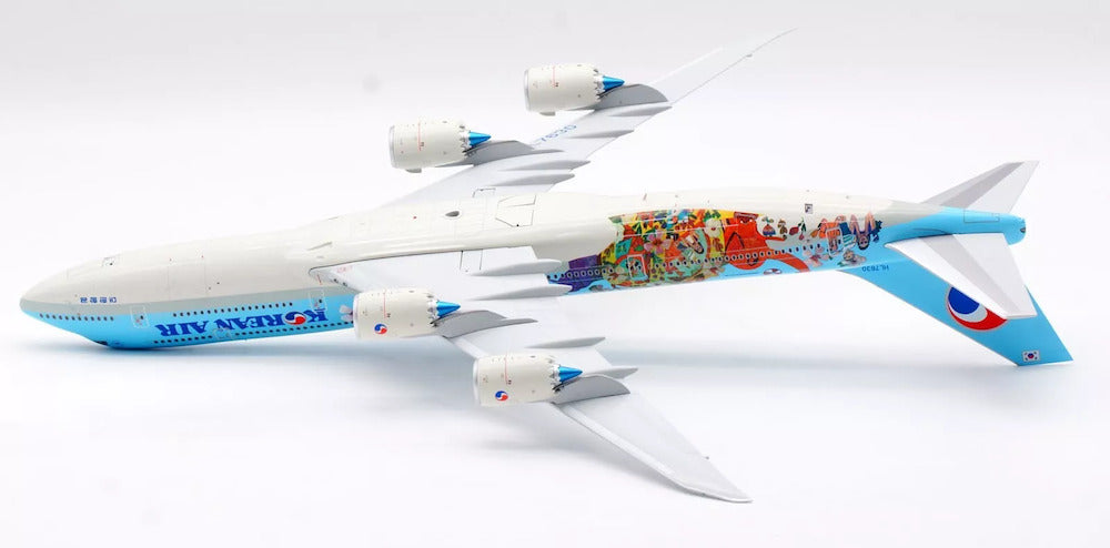 SQ Wings 1:200 大韓航空 B747-8I HL7630 SQ Wings 1:200 Korean Air Boeing B747-8 Diecast Aircraft Jet Model