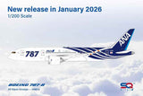 SQ Wings All Nippon Airways Special Delivery Livery Boeing B787-8 JA801A 1/200 Aircraft Scale Model