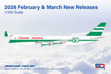 SQ Wings Cathay Pacific "80th Anniversary Retro" special colours/'"Interactive Series" Boeing B747-8F B-LJE 1/200 Aircraft Scale Model
